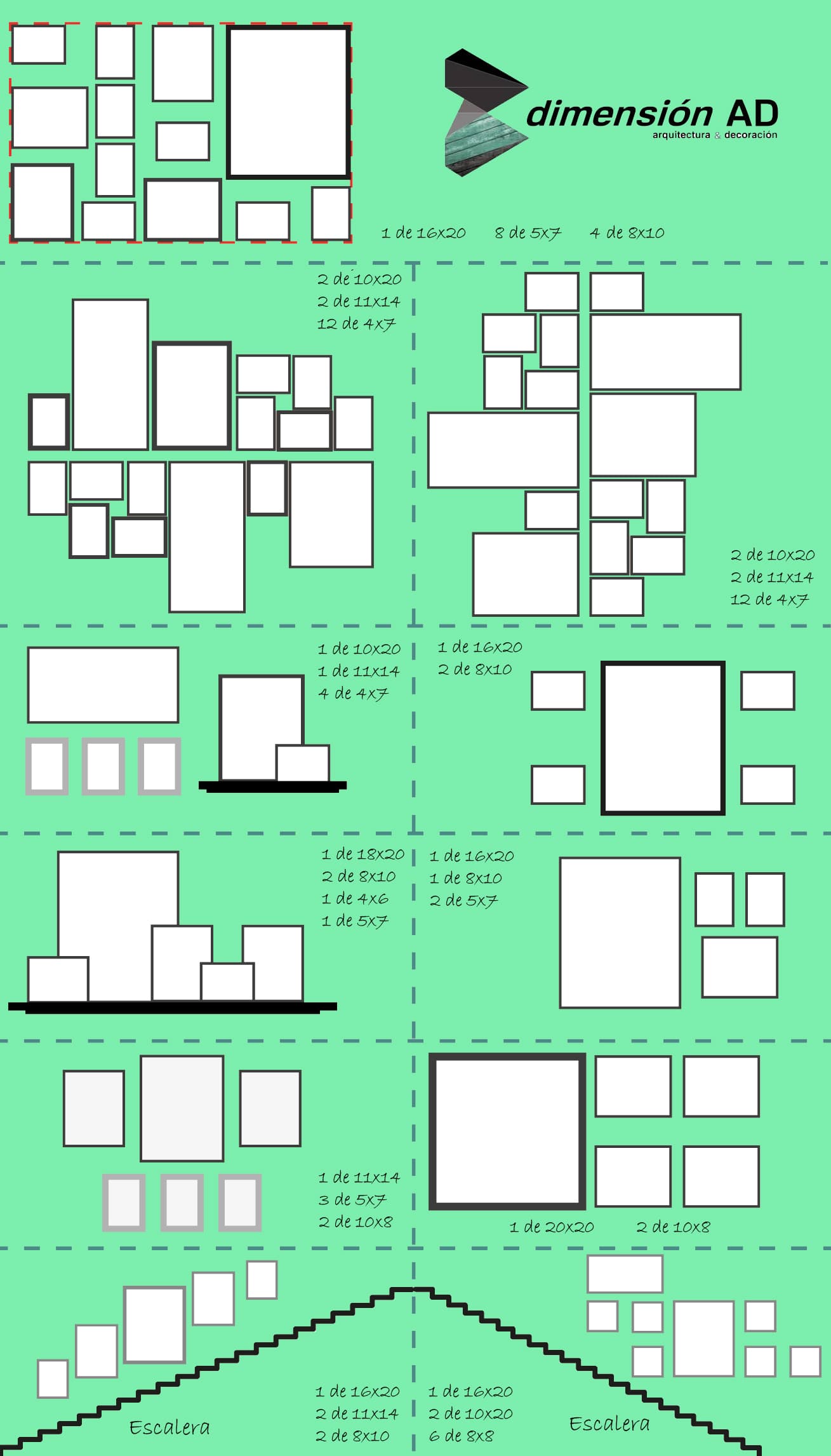 Composición de cuadros y fotos: el arte de colgar bien — foto 1